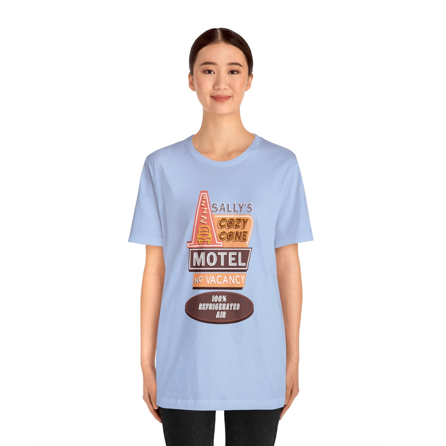 Sally Logo Shirt, Cozy Cone Motel No Vacancy 100% Refrigerated Air, Pixar Cars Costume
