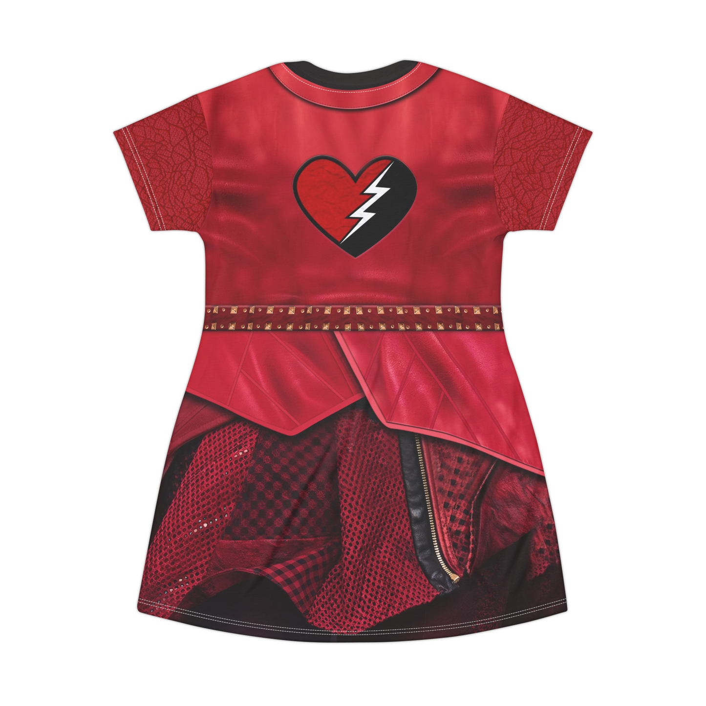 Princess Red Short Sleeve Dress, Descendants 5 Wicked Wonderland Costume