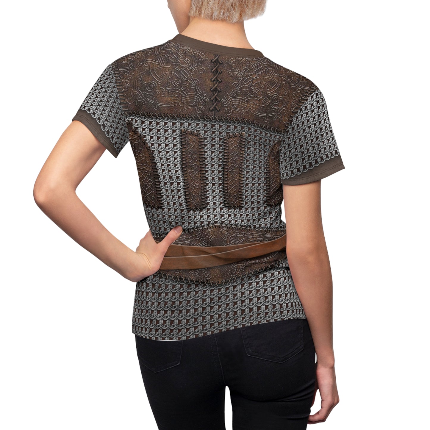 Viking Ver.1 Women's Shirt, Medieval Chainmail Armor Costume