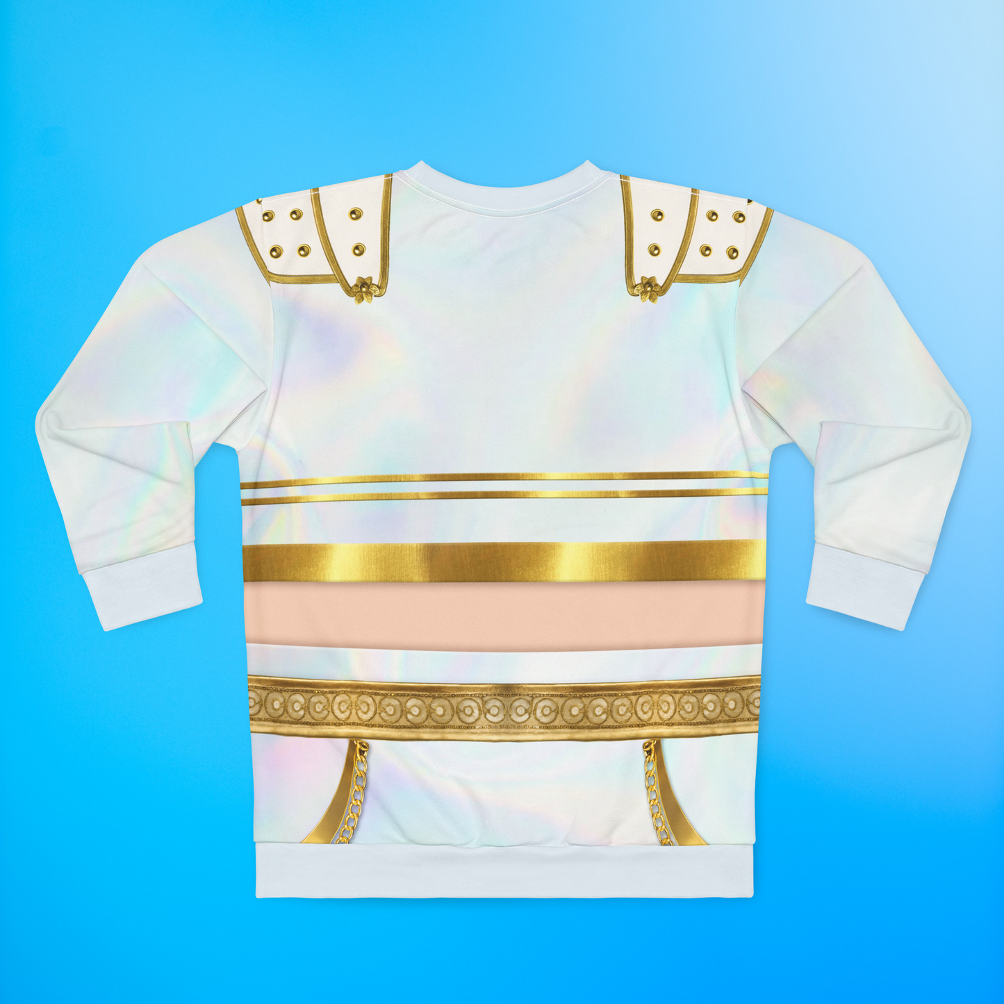 K-Pop White Golden Long Sleeve Cosplay, Kpop IdoI Girl Group Inspired Cosplay Costume