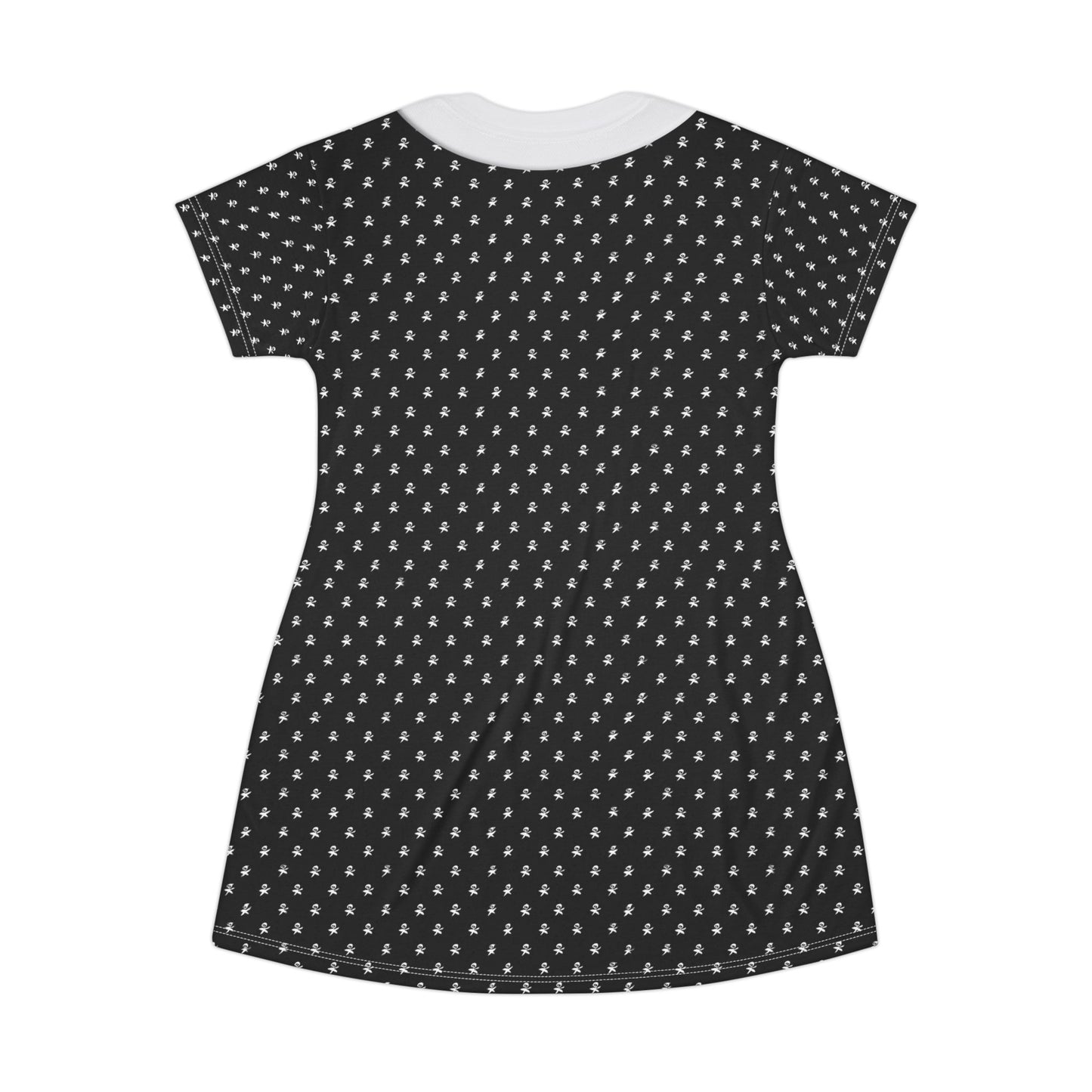Addams Daughter Polka Dot Short Sleeve Dress, Halloween Comedy Movies Costume