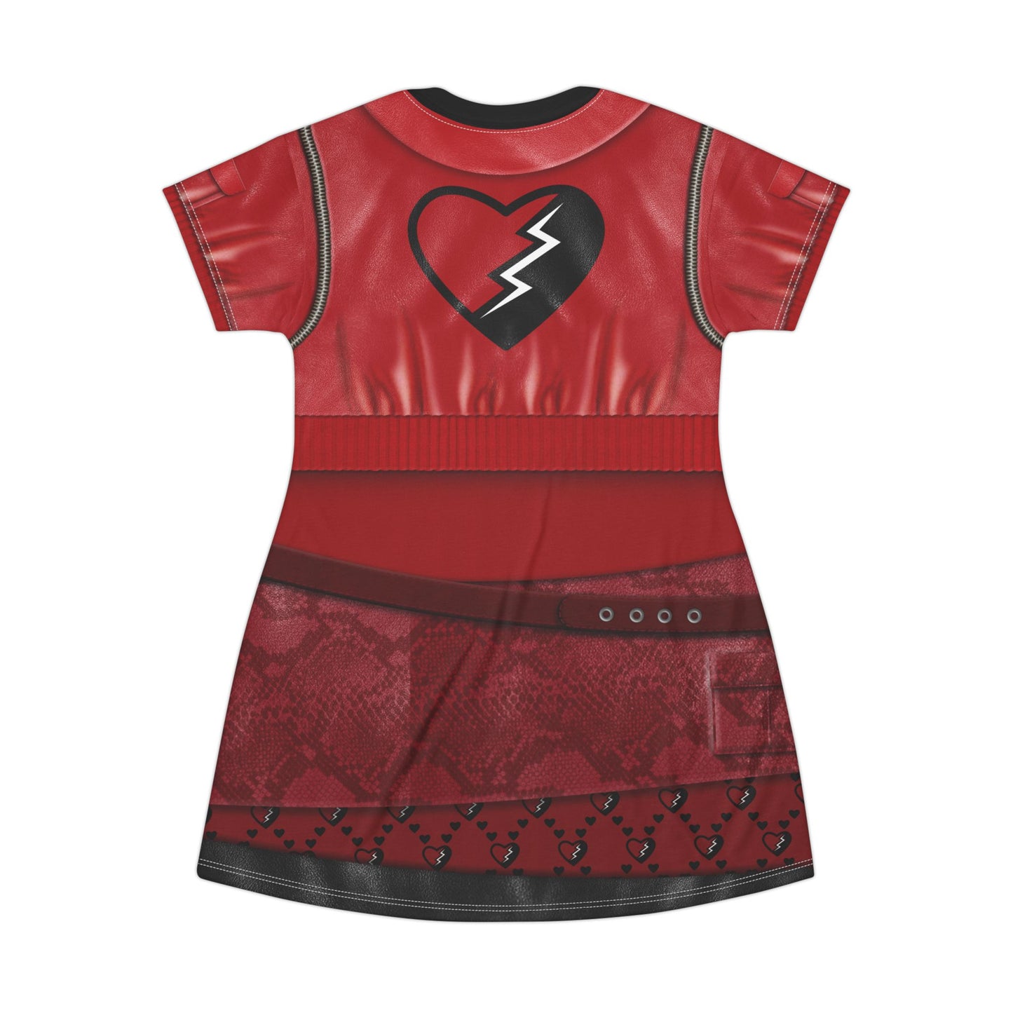 Red Jacket Short Sleeve Dress, Descendants 4 The Rise Of Red Costume