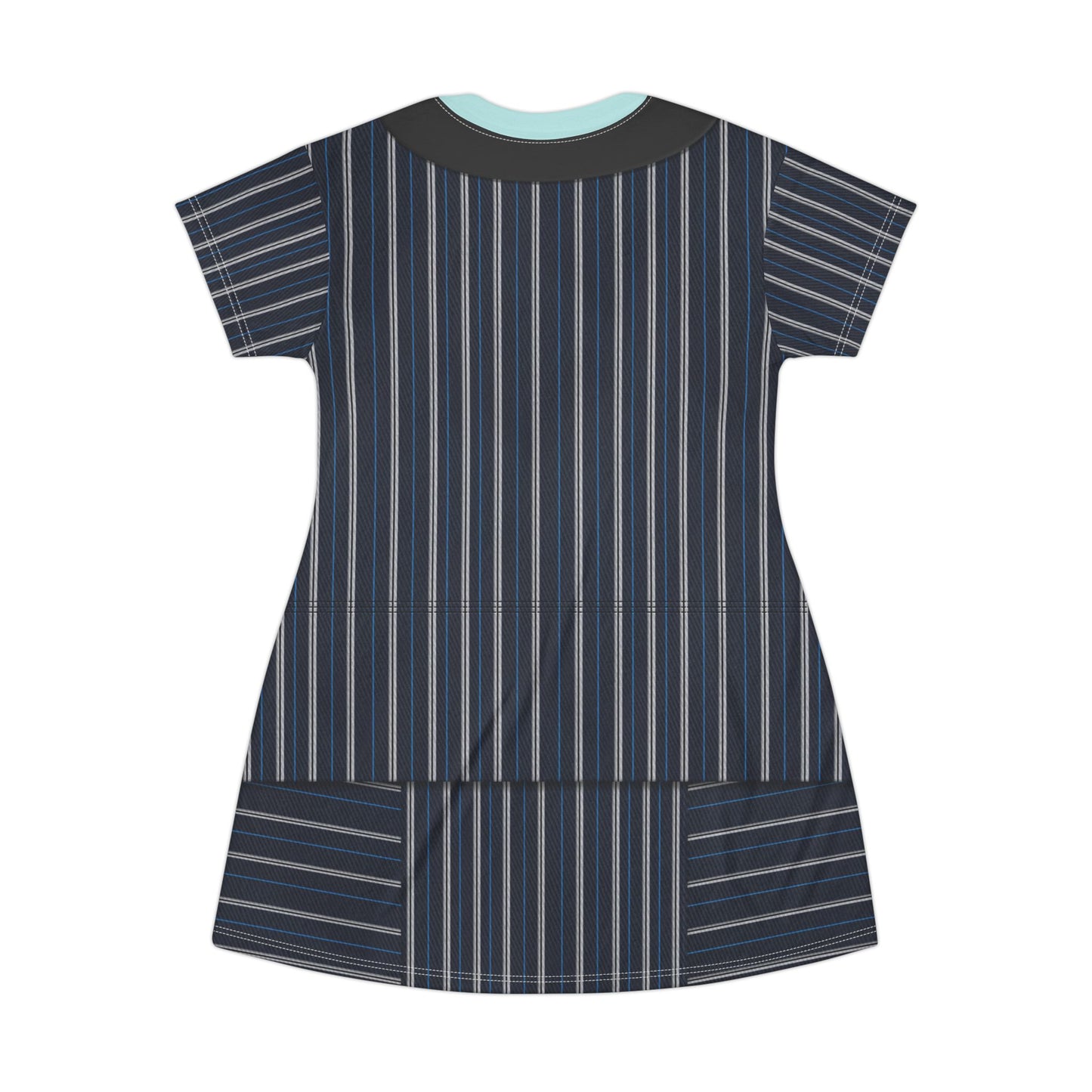 Elphaba Black Striped Shiz Uniform Short Sleeve Dress, Wicked Character Inspired Costume