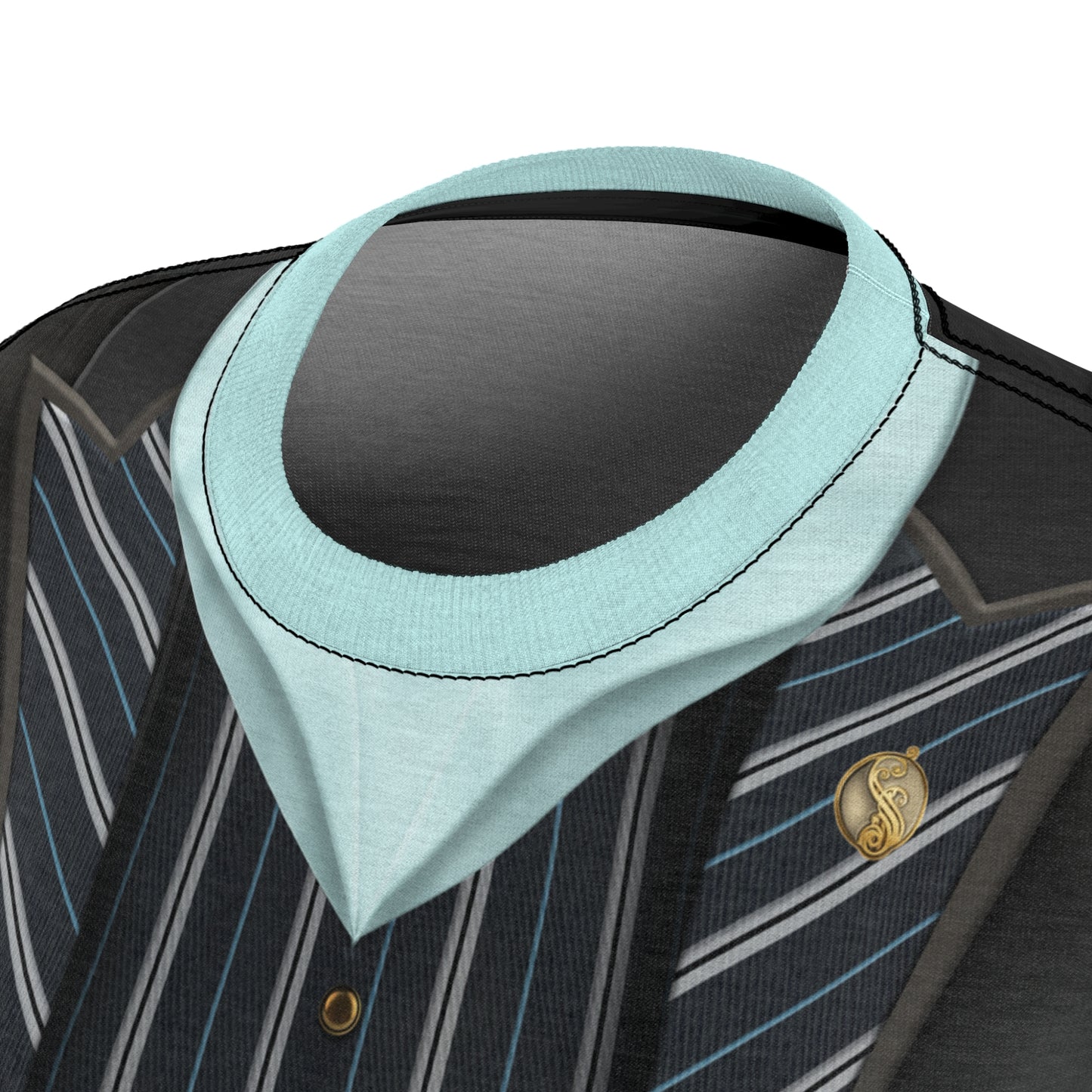 Elphaba Black Striped Shiz Uniform 2 Women's Shirt, Wicked Character Inspired Costume