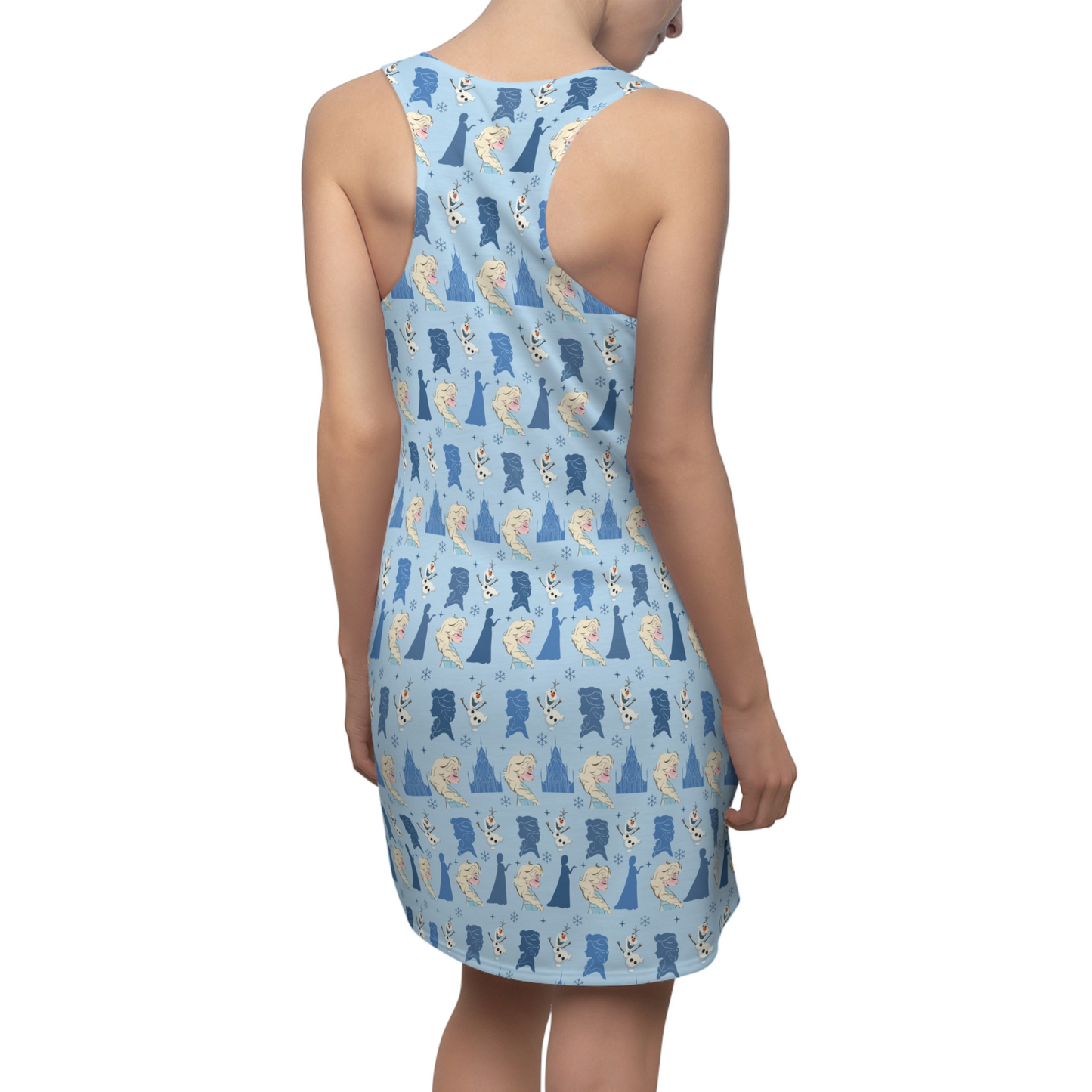 Elsa Snowflake Olaf Blue Dress, Frozen Dress