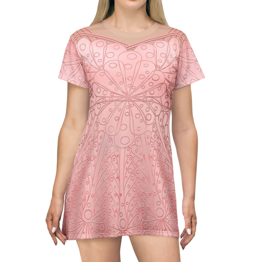 Glinda Dancing Through Life Short Sleeve Dress, Wicked Character Inspired Costume