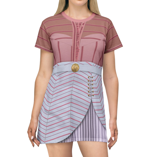 Glinda in Classroom Short Sleeve Dress, Wicked Character Inspired Costume