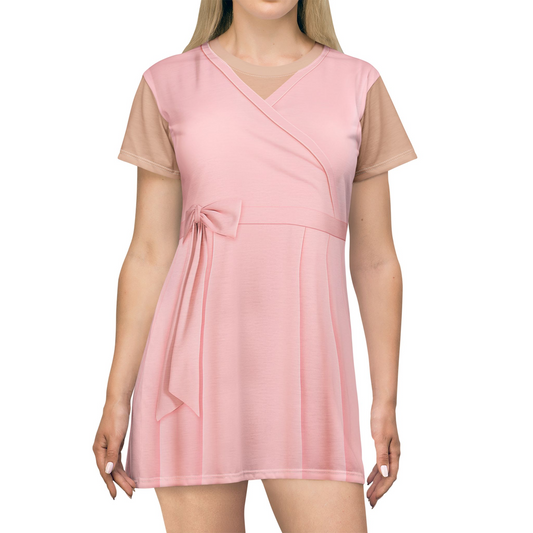 Glinda Training Short Sleeve Dress, Wicked Character Inspired Costume