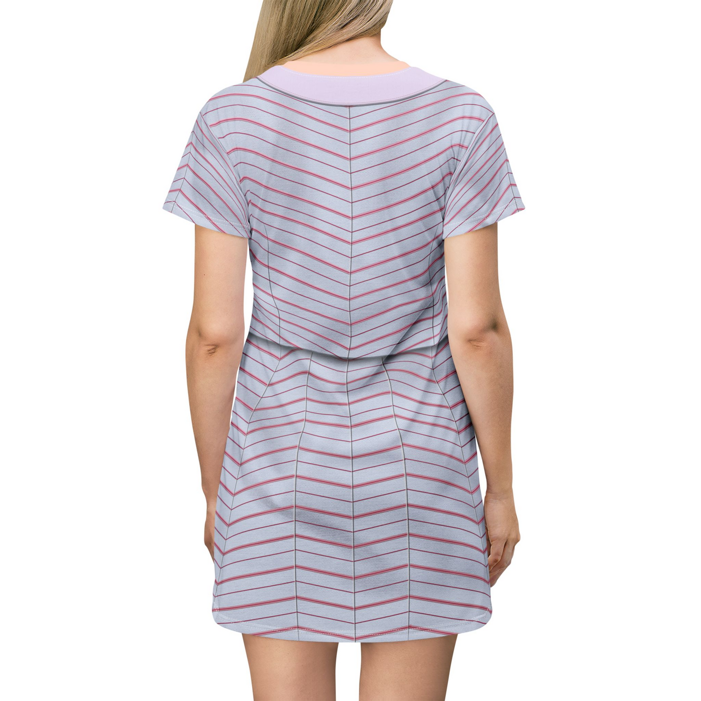 Pink Good Witch University Uniform Short Sleeve Dress, Broadway Character Inspired Costume