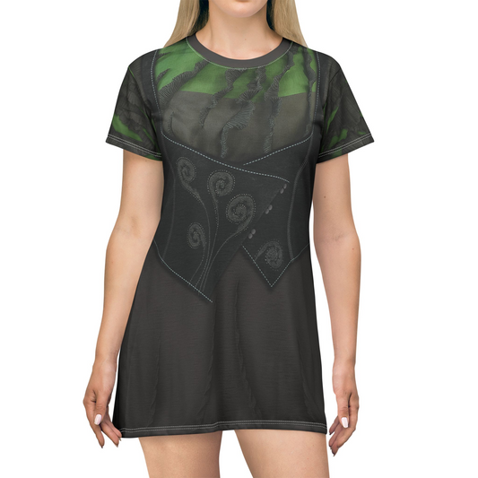 Elphaba Ozdust Short Sleeve Dress, Wicked Character Inspired Costume
