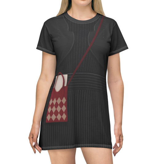 Agnes Short Sleeve Dress, Halloween Comedy Movies Costume