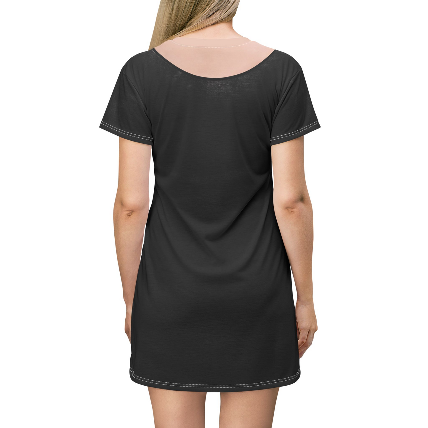 Addams Mom Short Sleeve Dress, Halloween Comedy Movies Costume