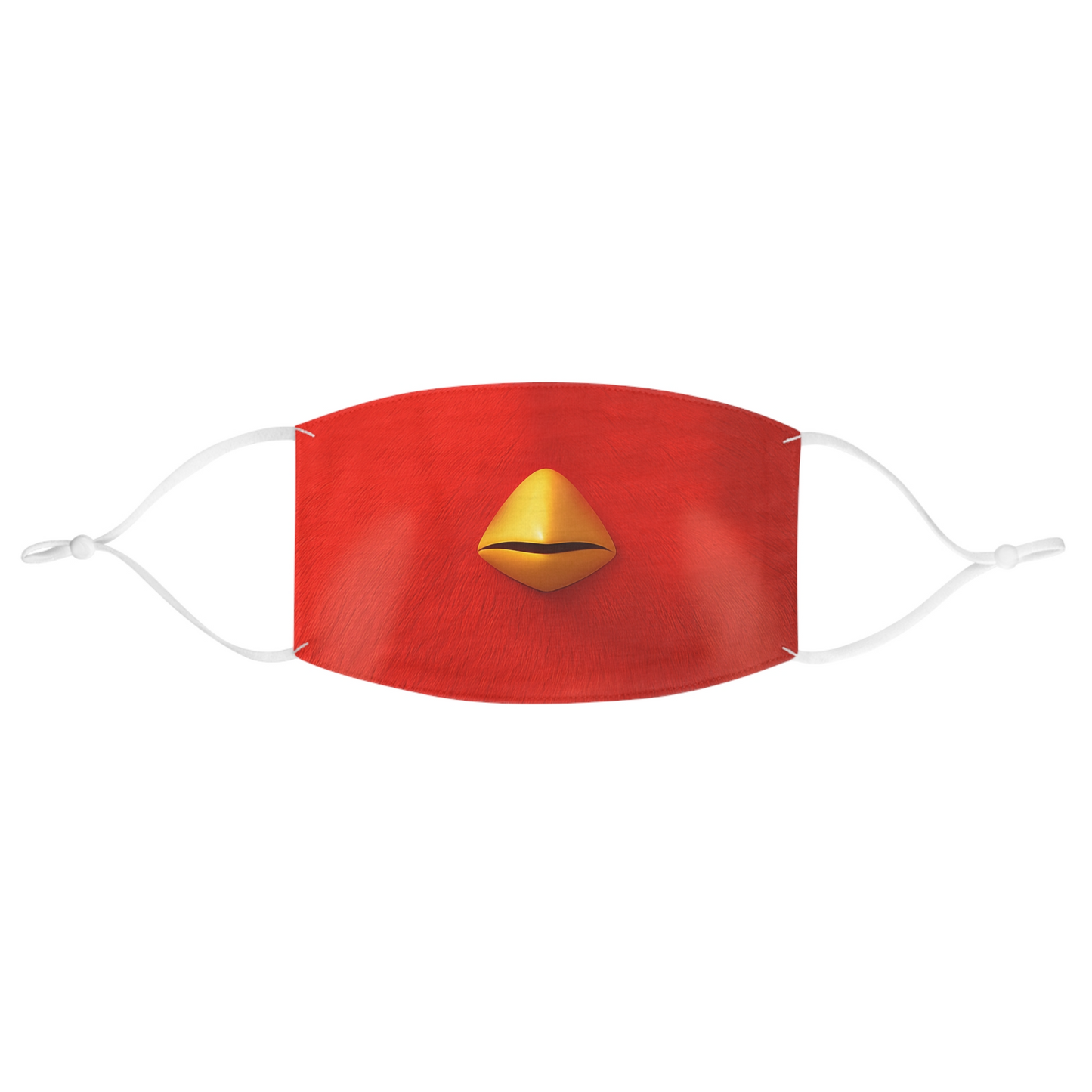 Wingo Red Bird Colth Face Mask, RoboGobo Inspired Costume