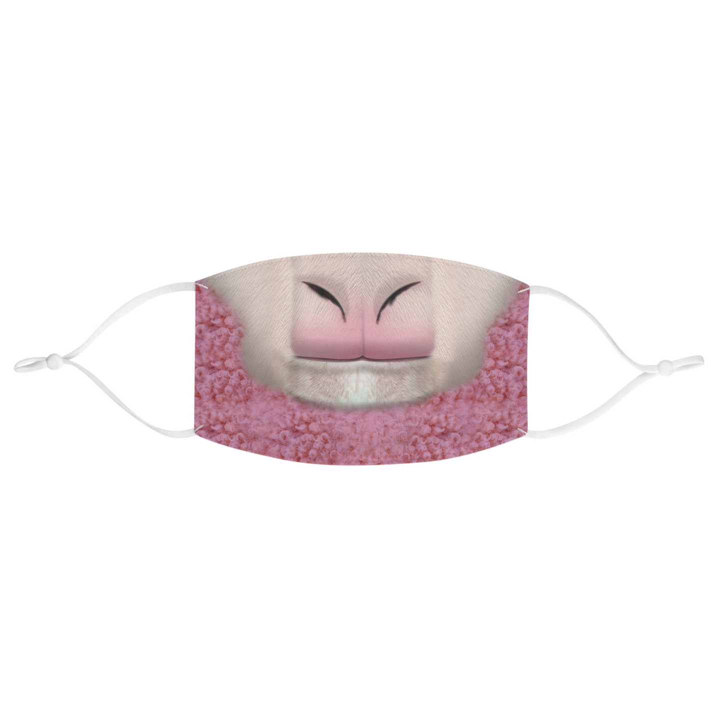 Pink Sheep Colth Face Mask, The Overworld Animal Character Inspired Costume