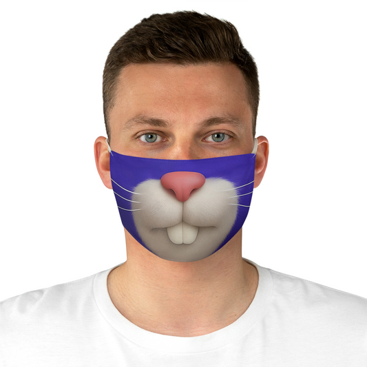 Hopper Purple Bunny Colth Face Mask, RoboGobo Inspired Costume