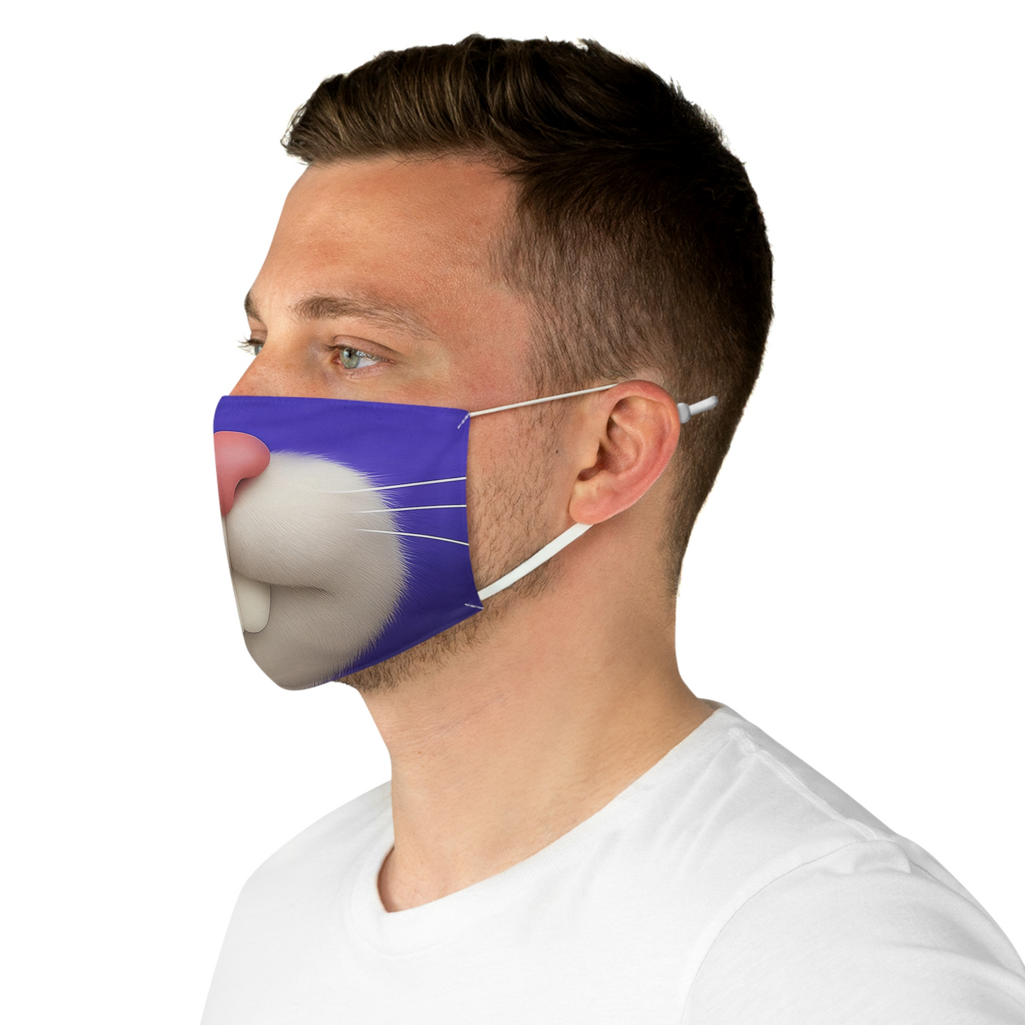 Hopper Purple Bunny Colth Face Mask, RoboGobo Inspired Costume