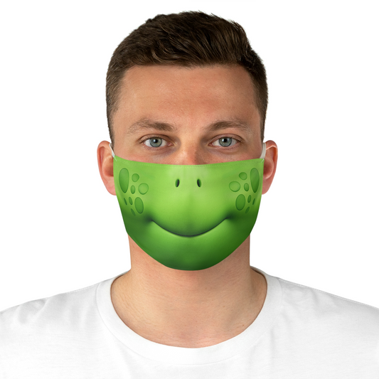 Shelly Green Turtle Colth Face Mask, RoboGobo Inspired Costume