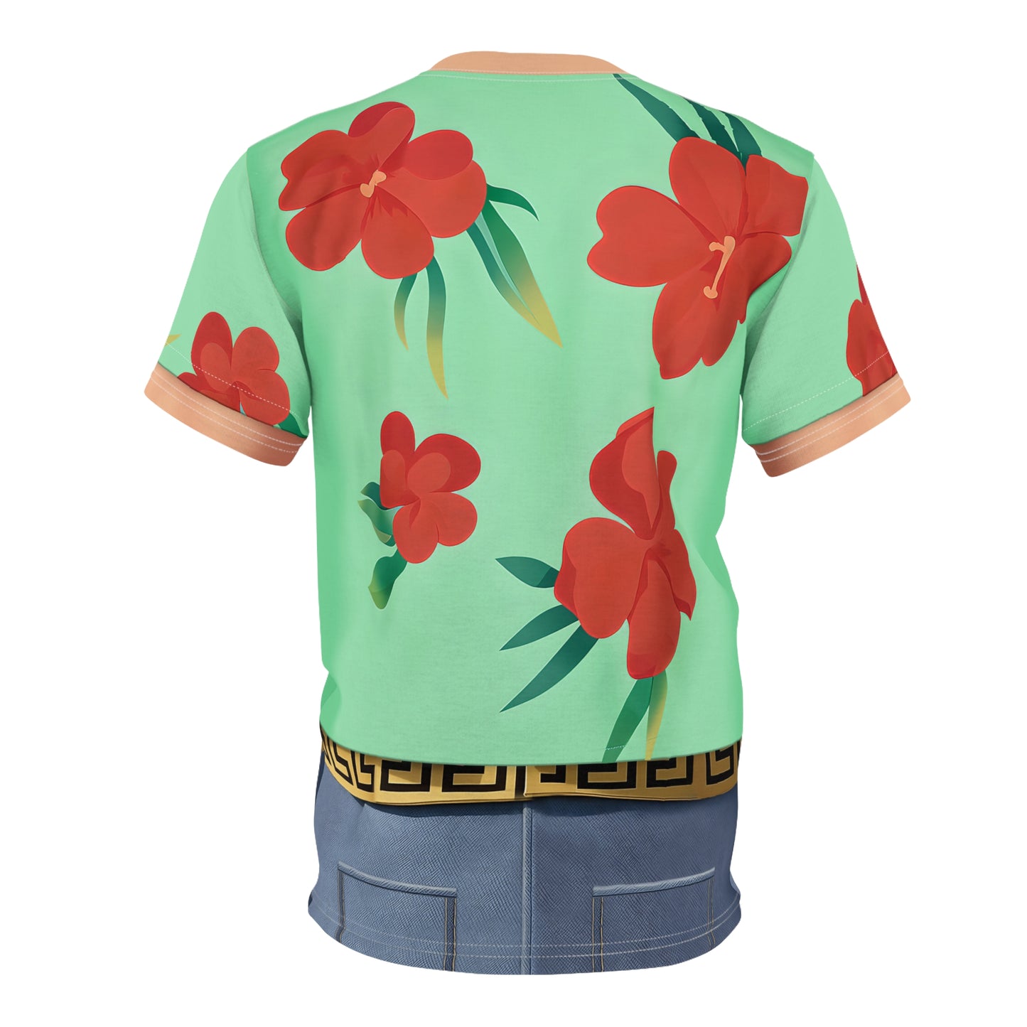 Boys Kpop Green Hawaii Style Shirt, Boy Band Korea Group Costume