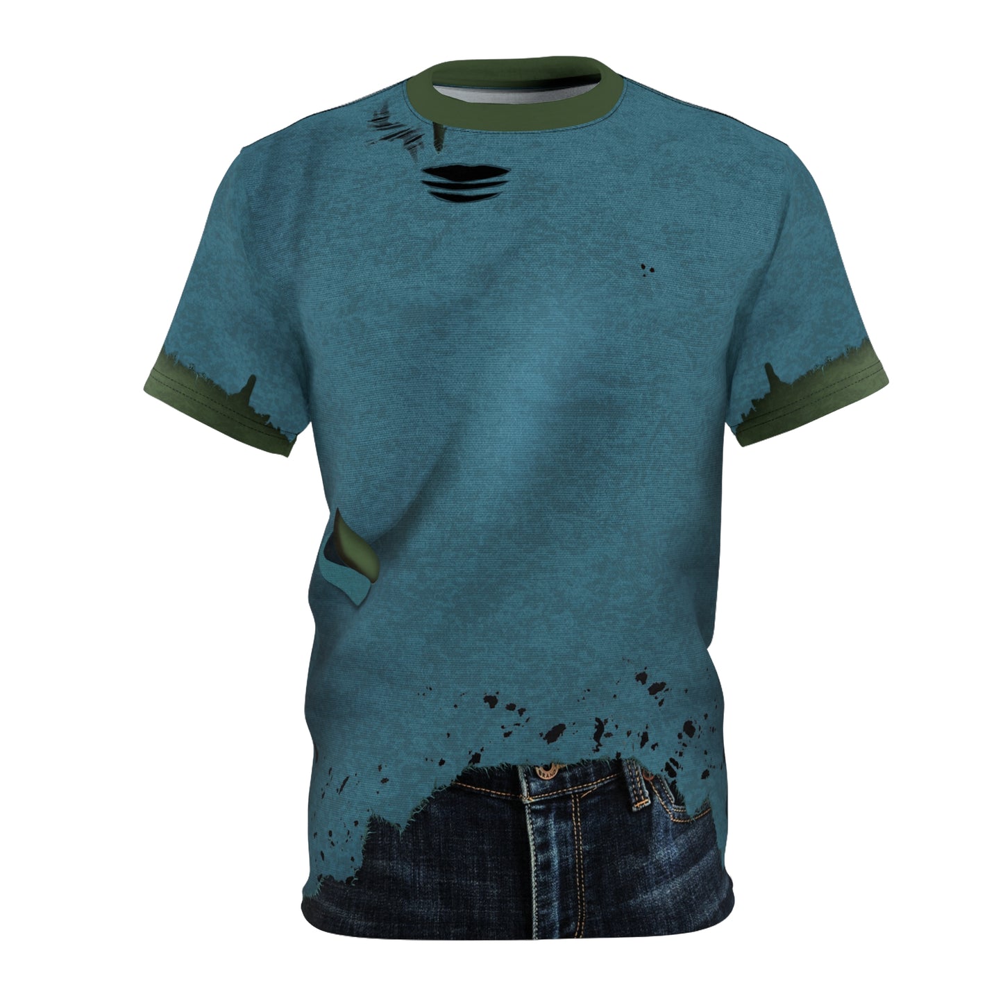 Zombie Chicken Jockey Cosplay Shirt, The Overworld Game Character Inspired Costume