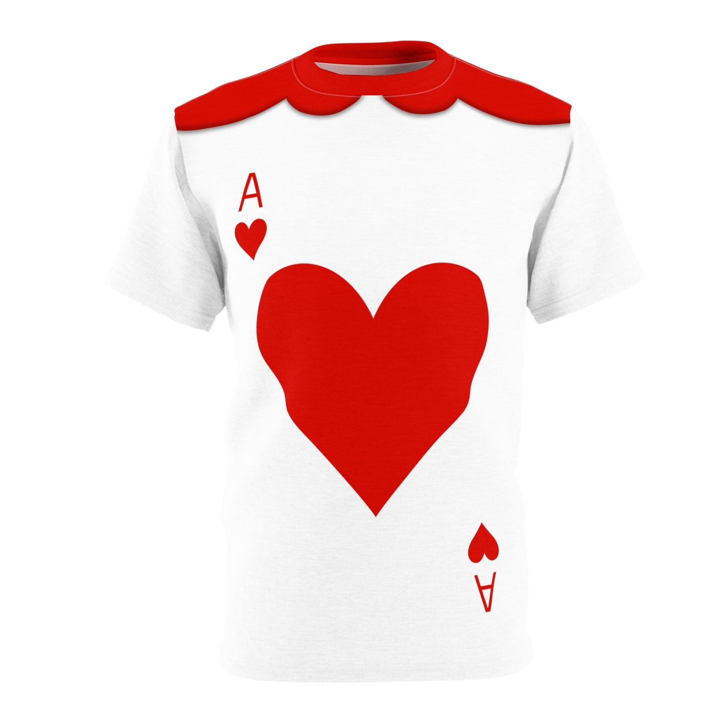 Card Soldier Ace of Hearts Shirt, Alice in Wonderland Inspired Costume