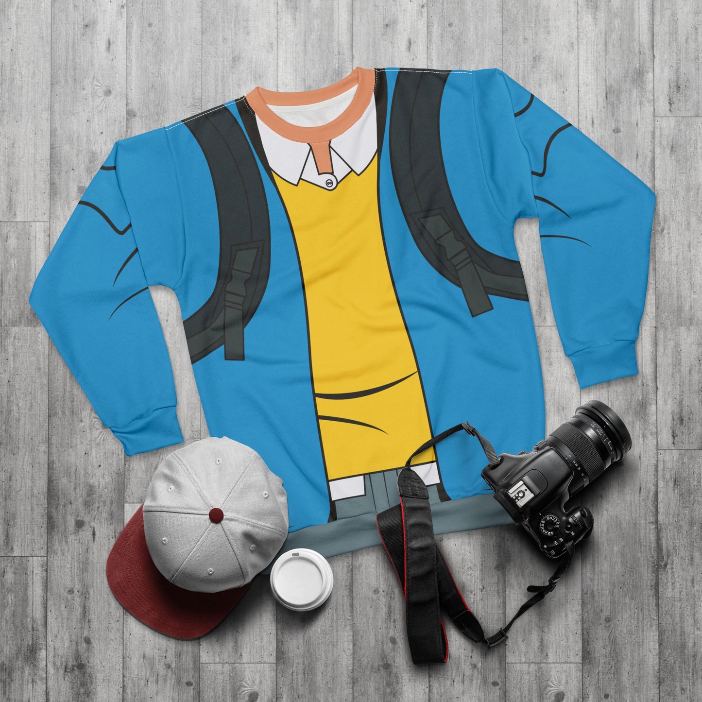 Peter Parker Blue Long Sleeve Shirt, Your Friendly Neighborhood Spider-Man Costume