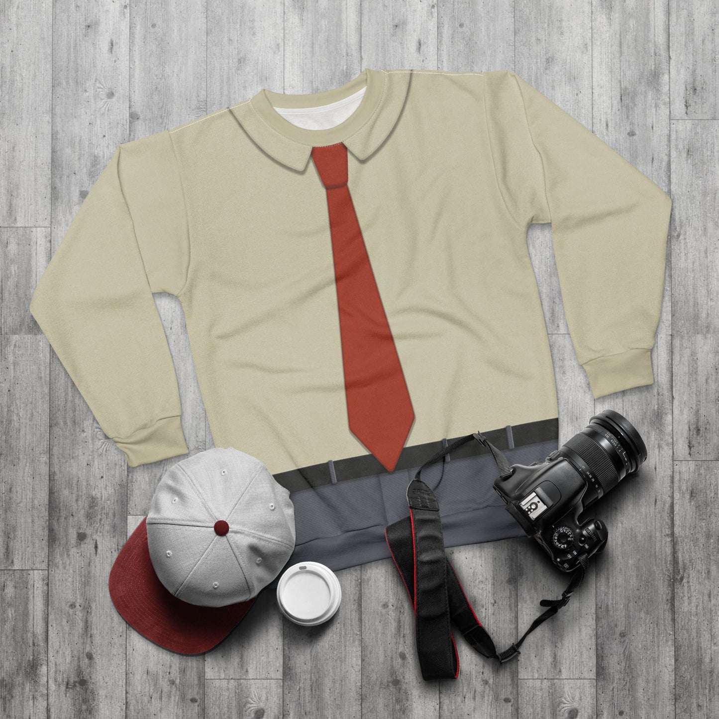 Frank Heffley Long Sleeve Shirt, Diary of a Wimpy Kid Christmas : Cabin Fever Costume