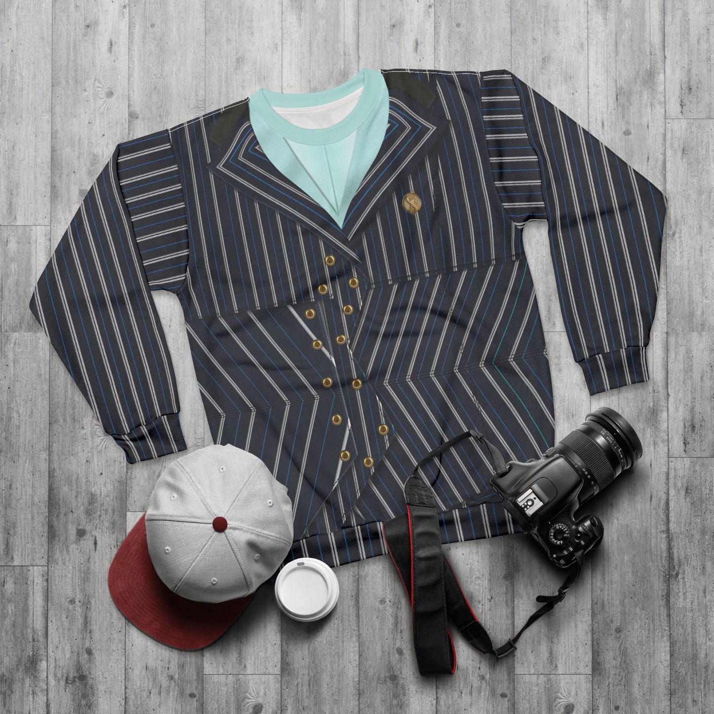 Elphaba Black Striped Shiz Uniform Long Sleeve Cosplay, Wicked Character Inspired Costume