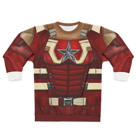 Red Guardian Long Sleeve Shirt, Thunderbolts Character Costume