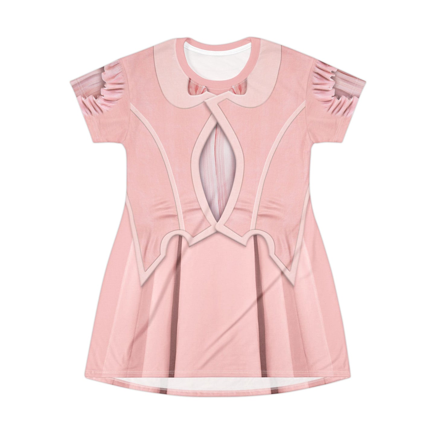 Glinda Pink Good Witch Short Sleeve Dress, Wicked Character Inspired Costume