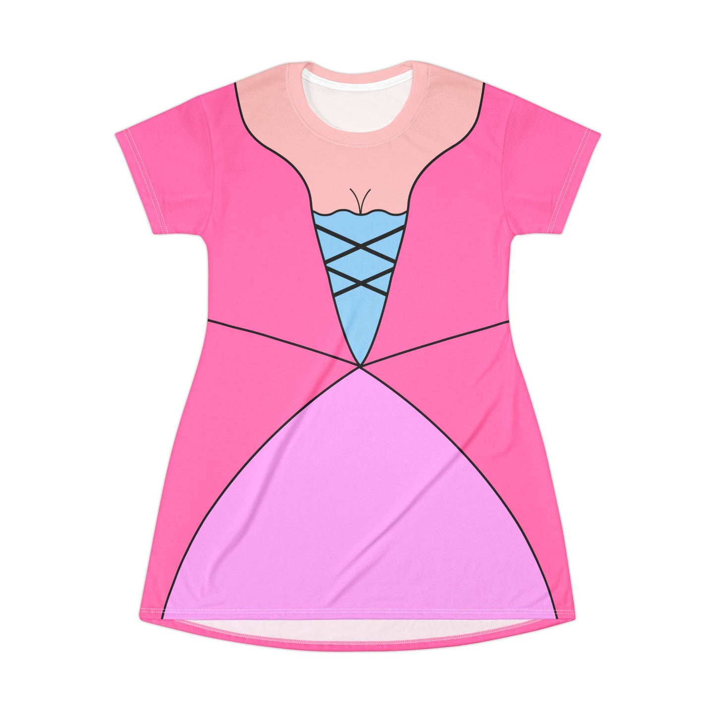 Katrina Van Tassel Short Sleeve Dress, Adventures of Ichabod and Mr. Toad Costume