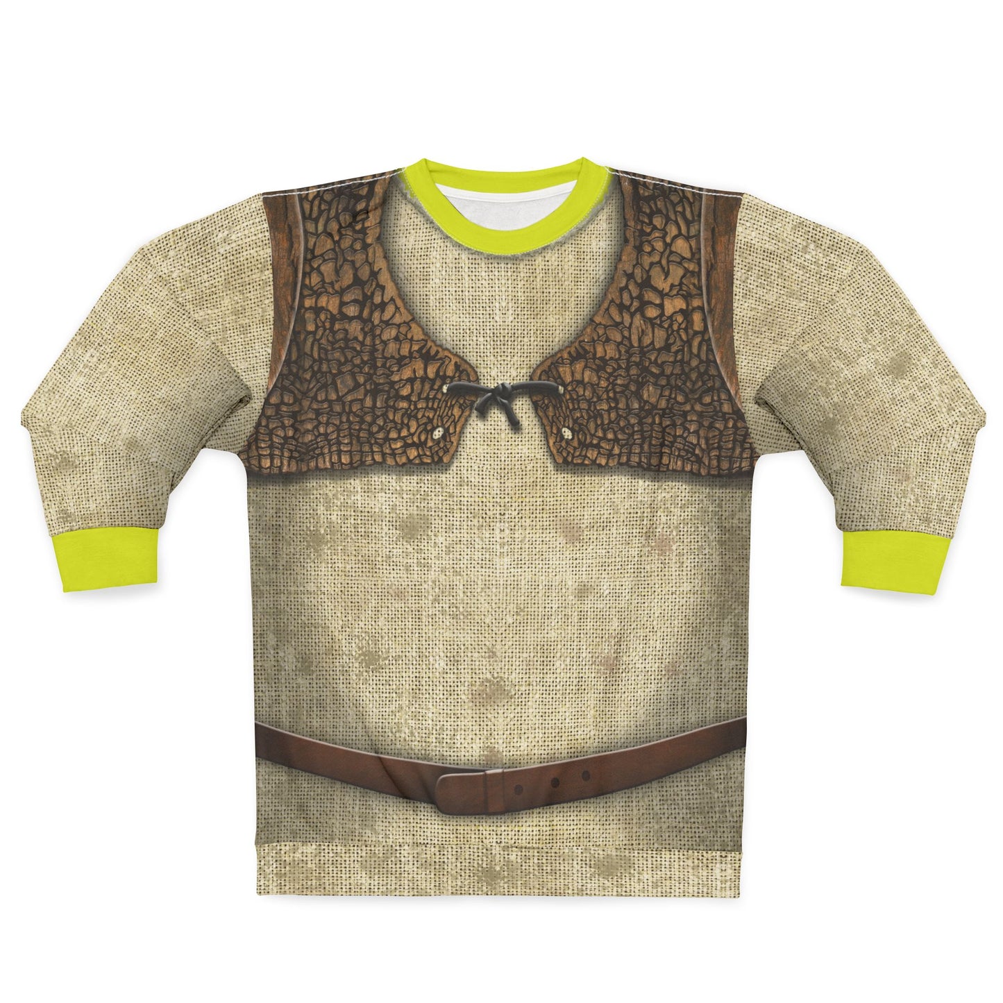 Green Giant Ogre Long Sleeve Shirt, Kingdom Far Far Away Costume