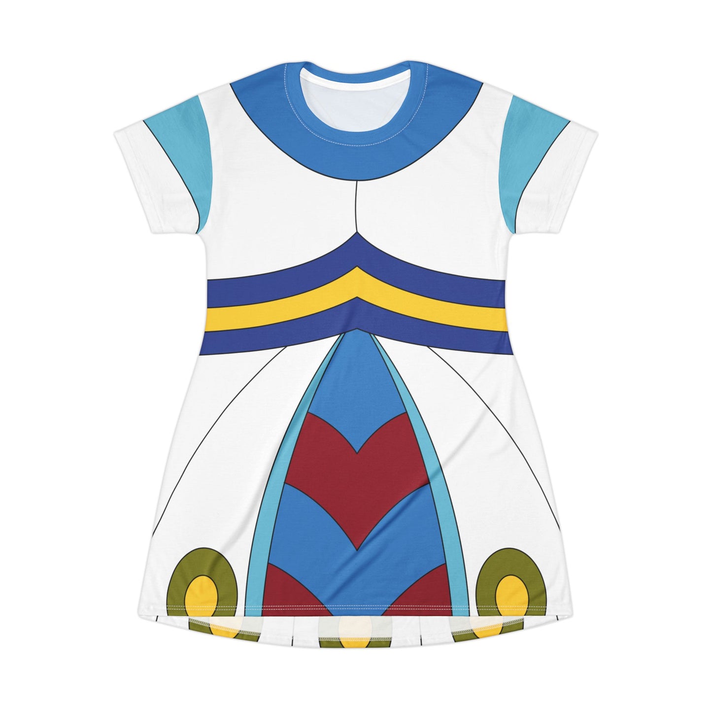 Beetle Ball Short Sleeve Dress, Animated Musical Fantasy Film Costume