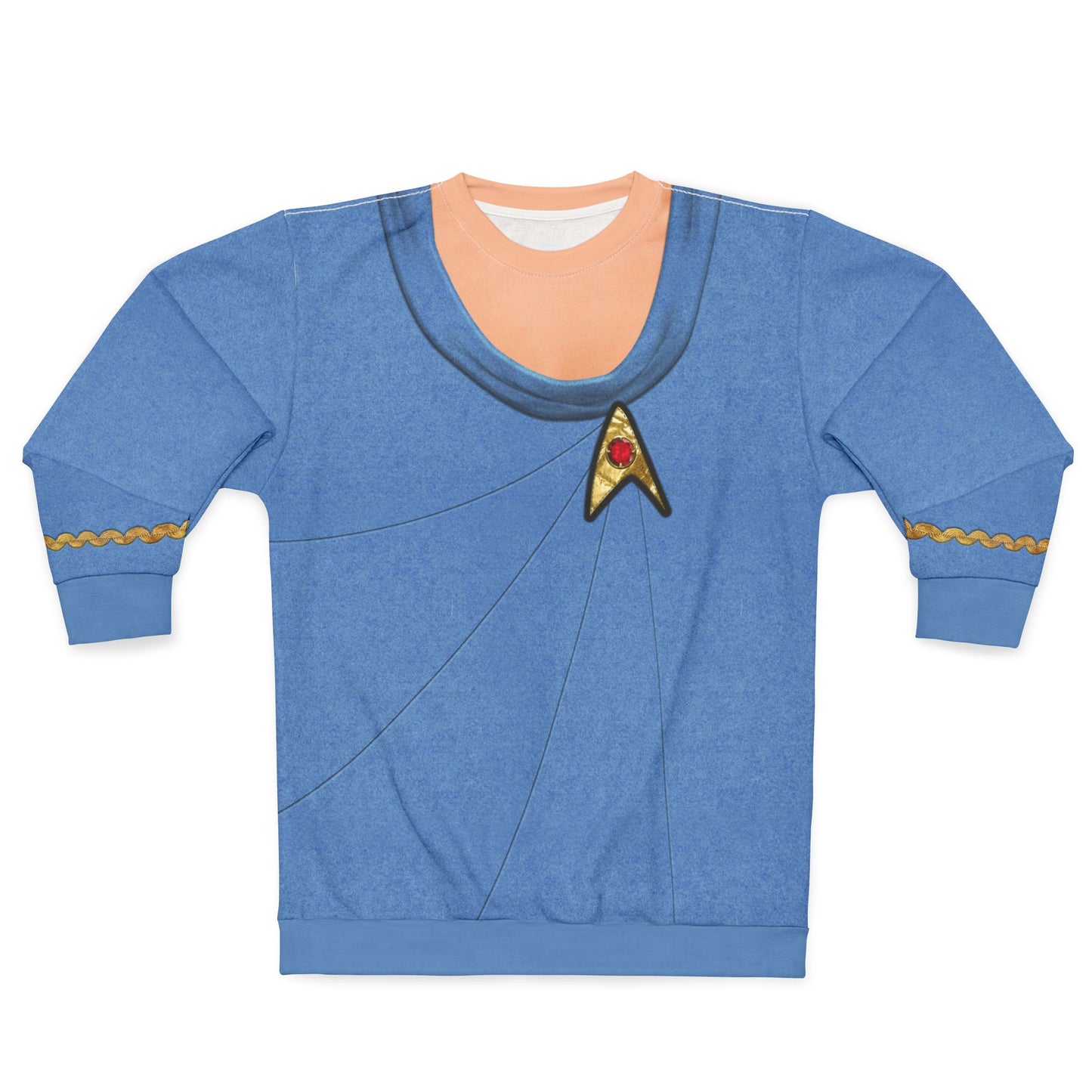 Starfleet Officer Blue Long Sleeve Shirt, Starships Costume