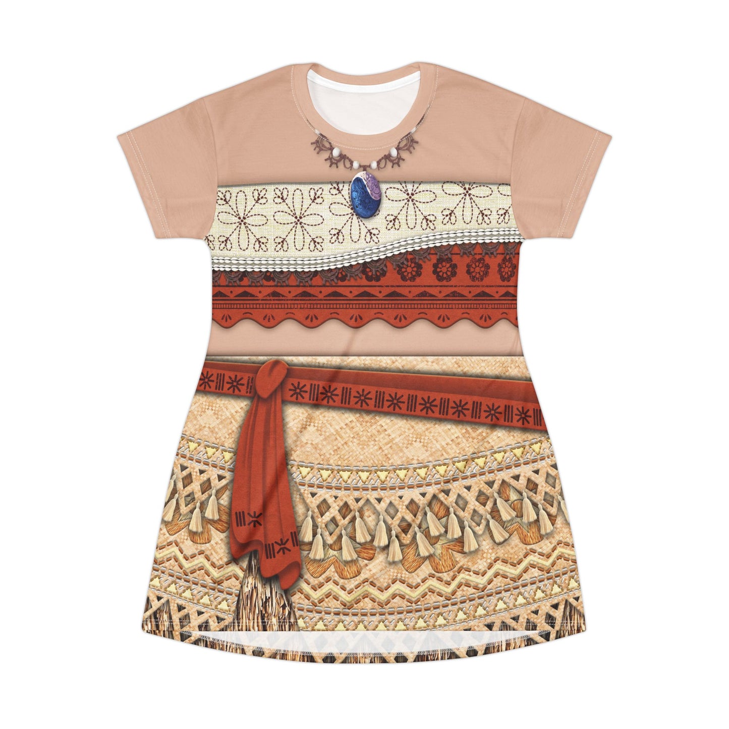 Moana Short Sleeve Dress, Moana 2 Costume