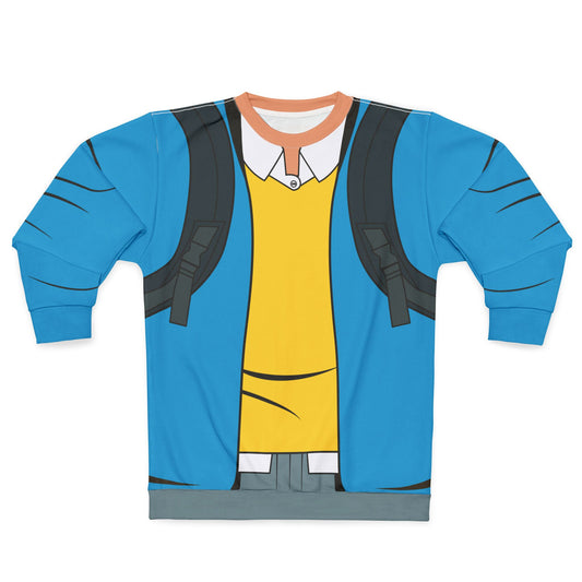 Peter Parker Blue Long Sleeve Shirt, Your Friendly Neighborhood Spider-Man Costume