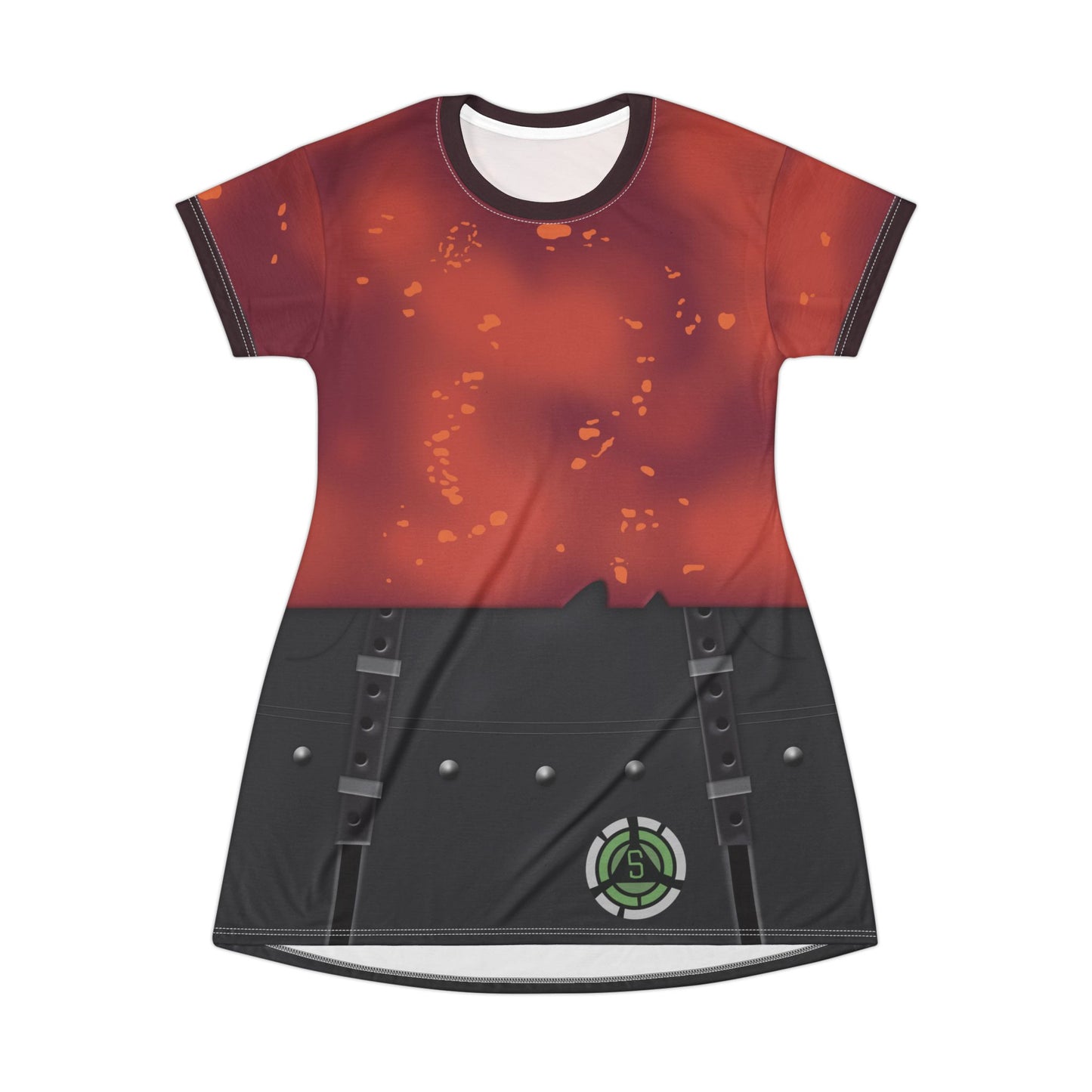 Eliza Zambi Orange Short Sleeve Dress, Zombies The Re-Animated Series Costume
