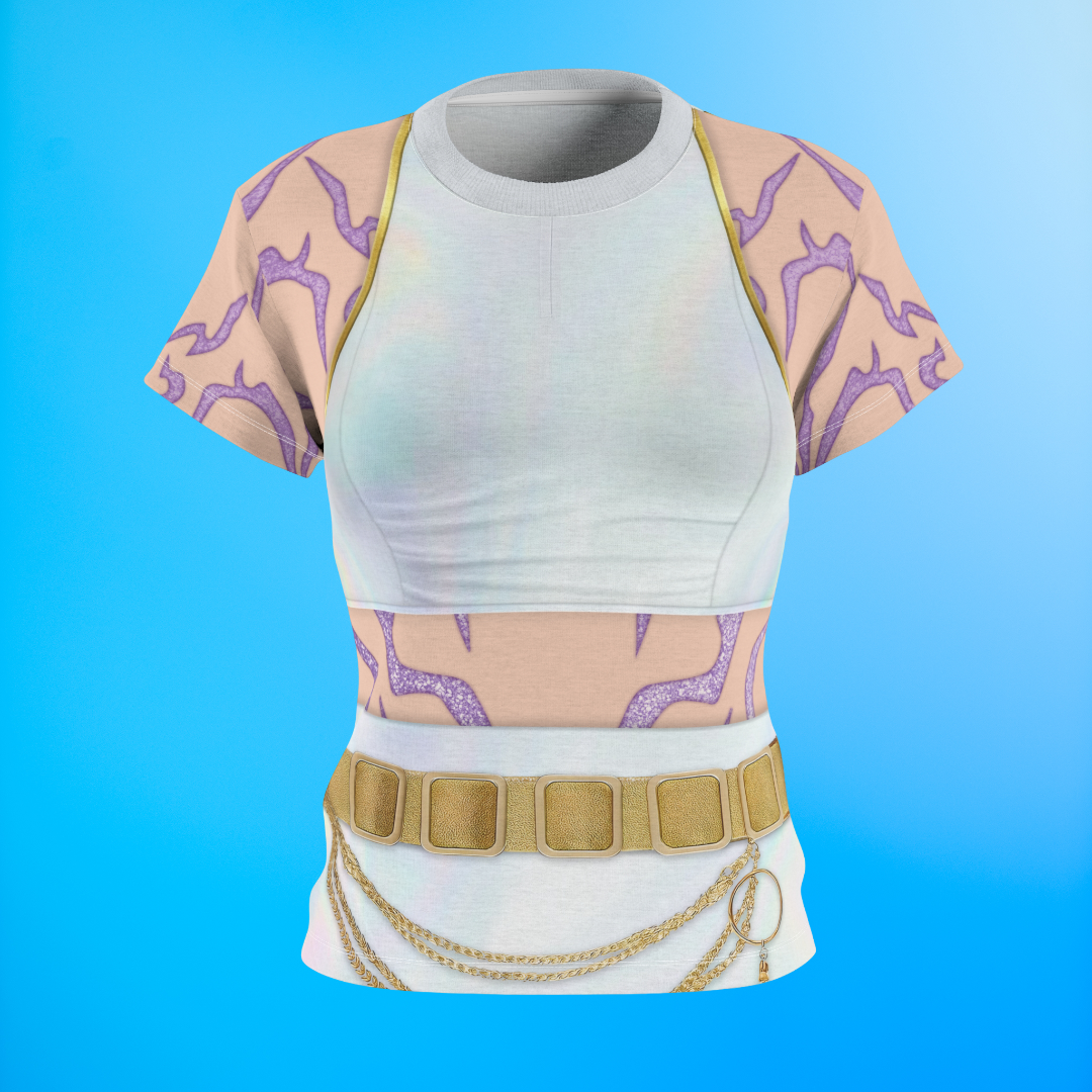 Kpop Golden White Women's Shirt, K-Pop IdoI Girl Group Inspired Cosplay Costume