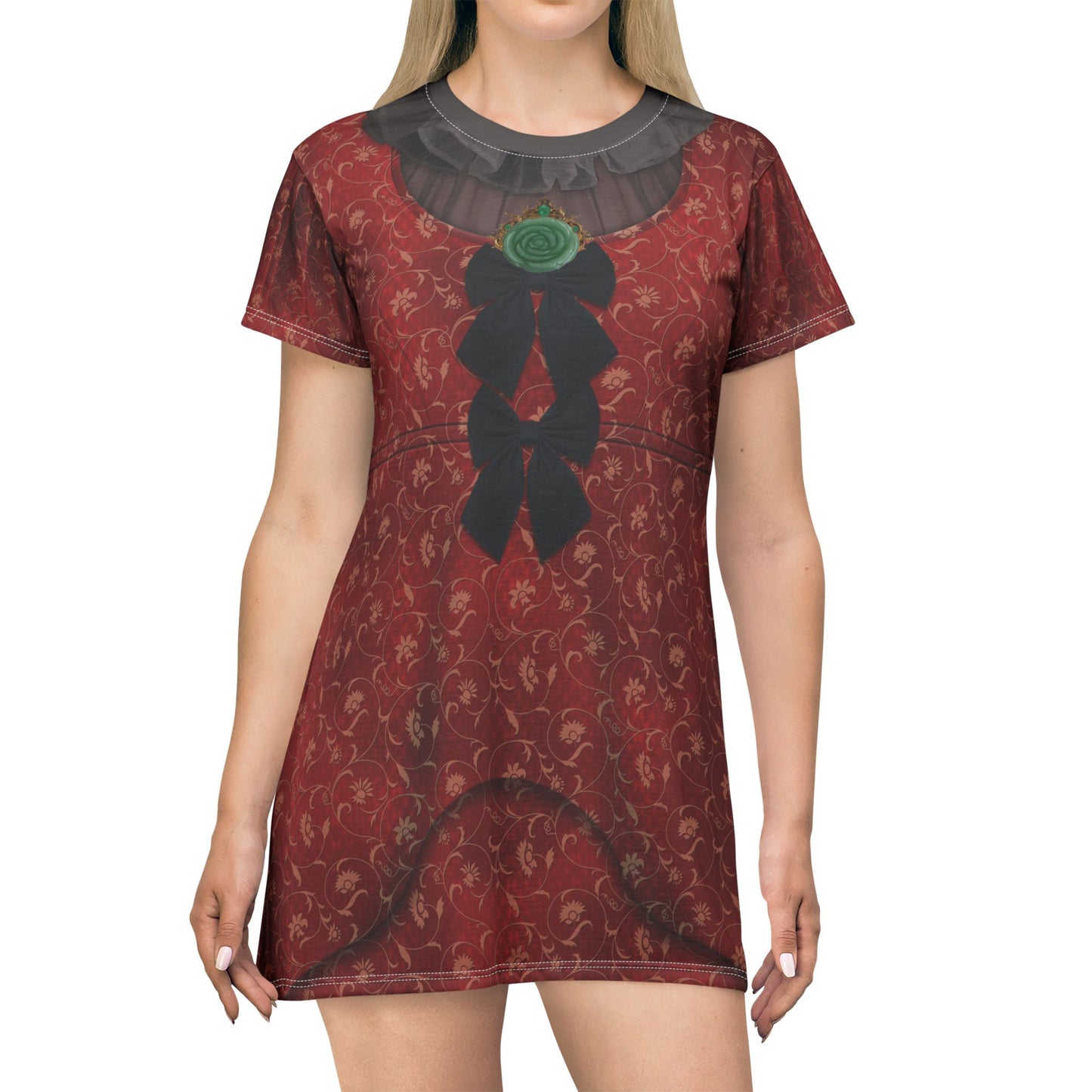 Lady Tremaine Red Short Sleeve Dress, Descendants 4 The Rise Of Red Costume