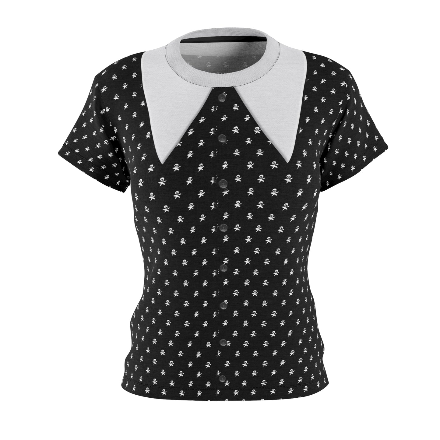 Addams Daughter Polka Dot Women's Shirt, Halloween Comedy Movies Costume