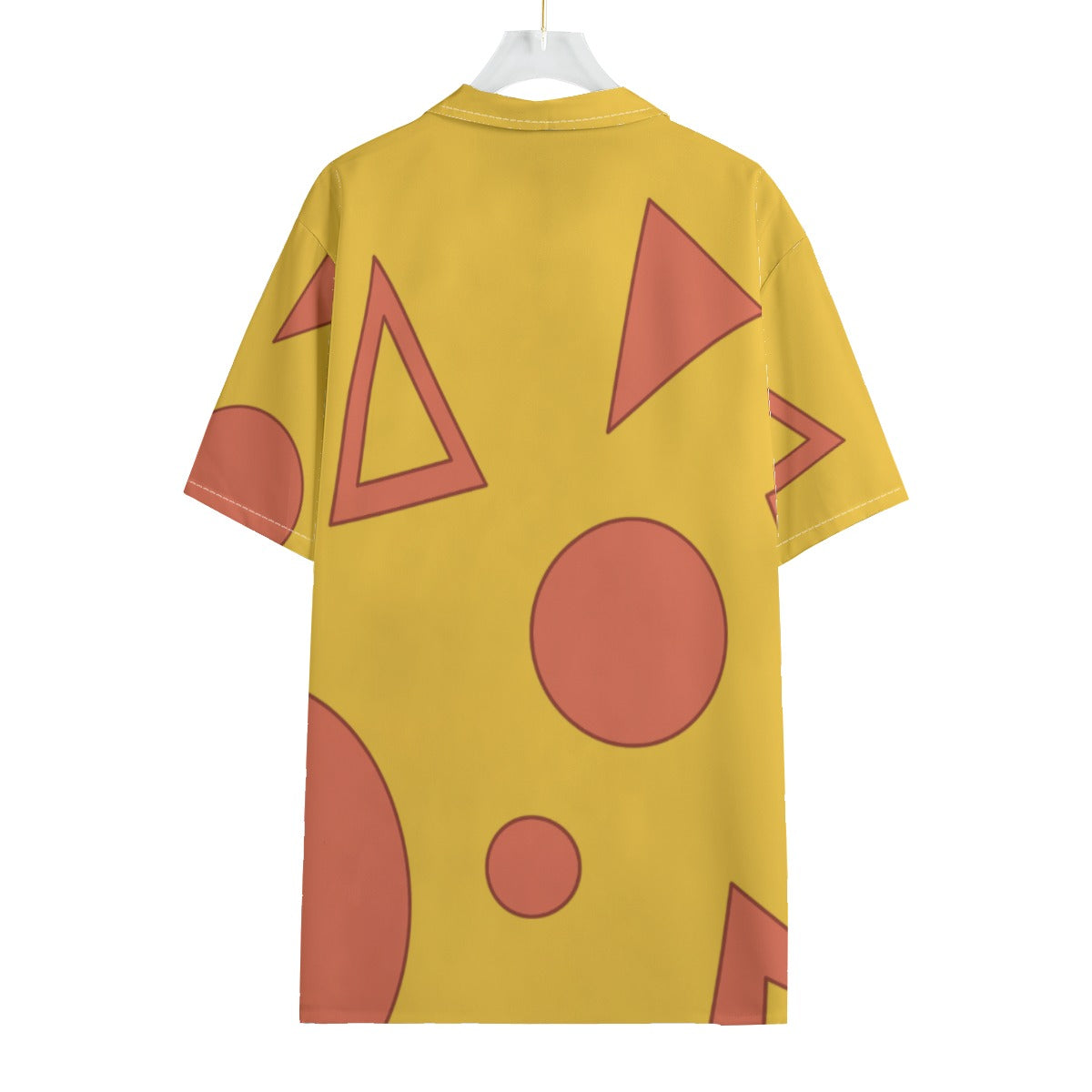 Vacation Genie Button Up Shirt, Geometric Shapes Hawaii Pattern, Disney Aladdin Cosplay, Movie Characters Costume, Magic Kingdom Outfits