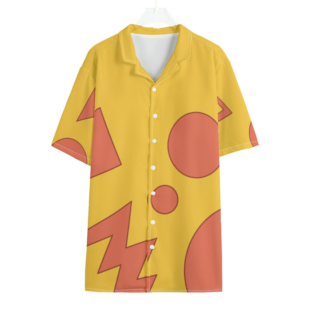Vacation Genie Button Up Shirt, Geometric Shapes Hawaii Pattern, Disney Aladdin Cosplay, Movie Characters Costume, Magic Kingdom Outfits