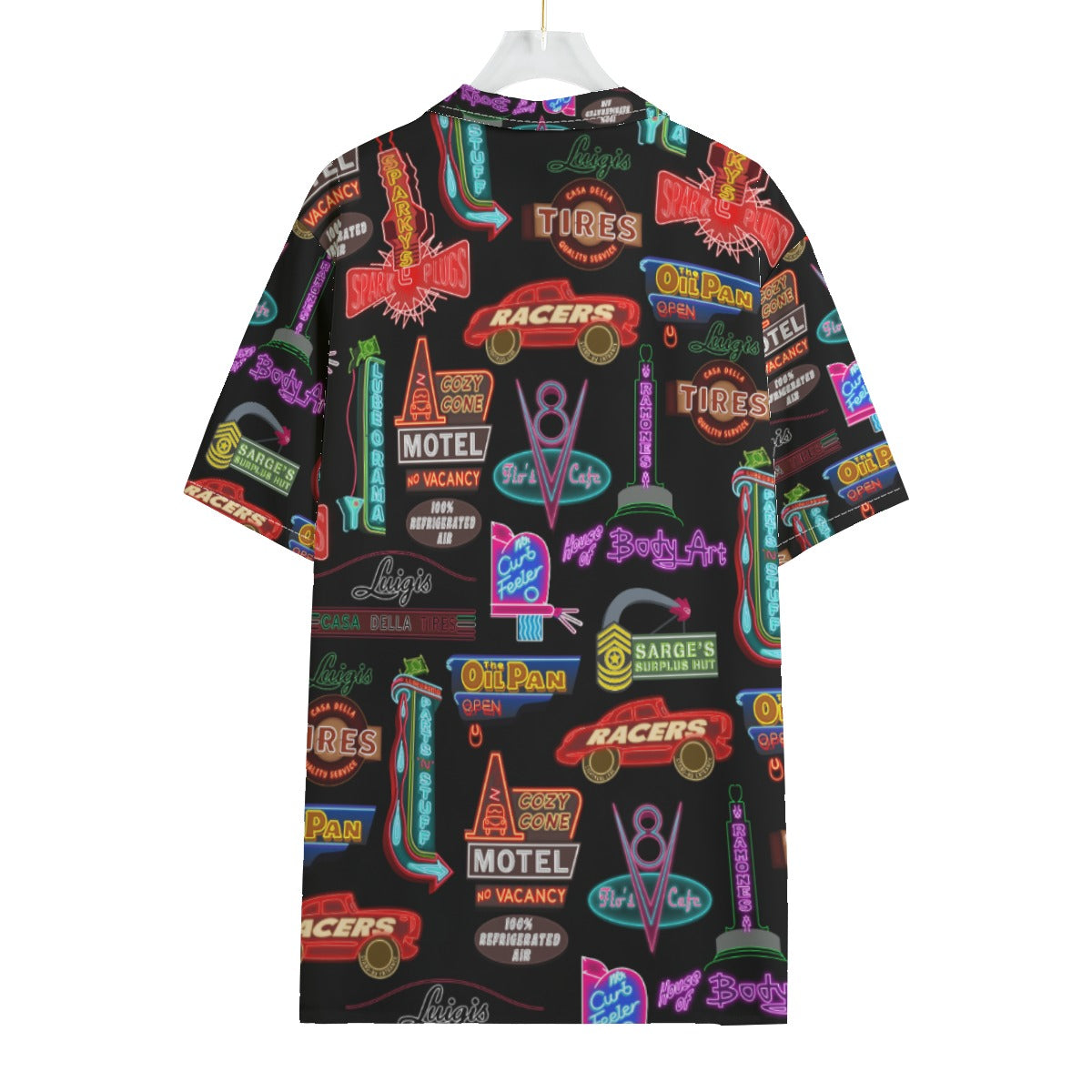 Pixar Cars Hawaiian Shirt, Cars Land Neon Button Up Shirt, Lightning McQueen Birthday, Disney Radiator Springs Racers, Summer Hawaii Outfits