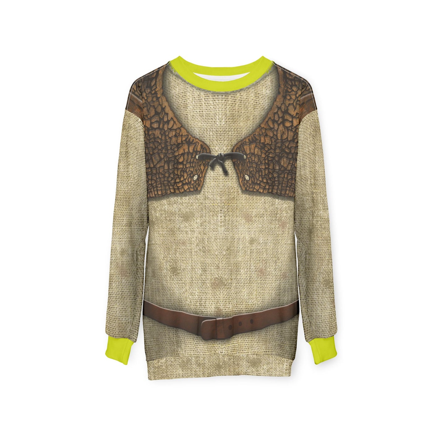 Green Giant Ogre Long Sleeve Shirt, Kingdom Far Far Away Costume