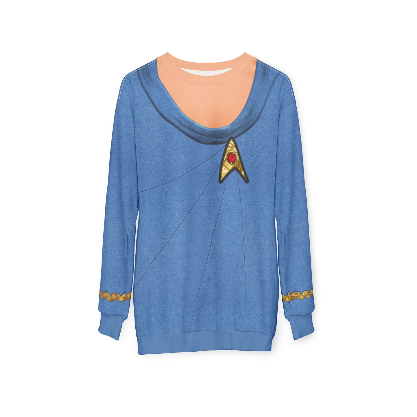 Starfleet Officer Blue Long Sleeve Shirt, Starships Costume