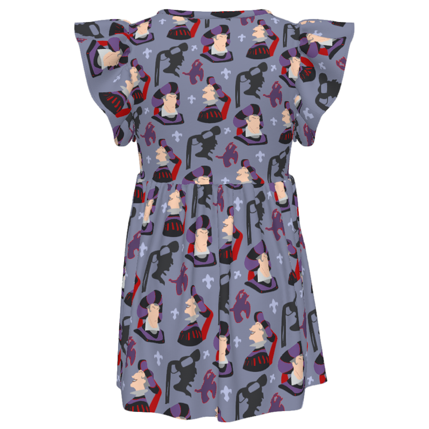 Disney Dress, Girl Outfit, Kids Ruffle Dress, Toddler Outfit, The Hunchback of Notre Dame Costume, Claude Frollo Dress, Disney Villain