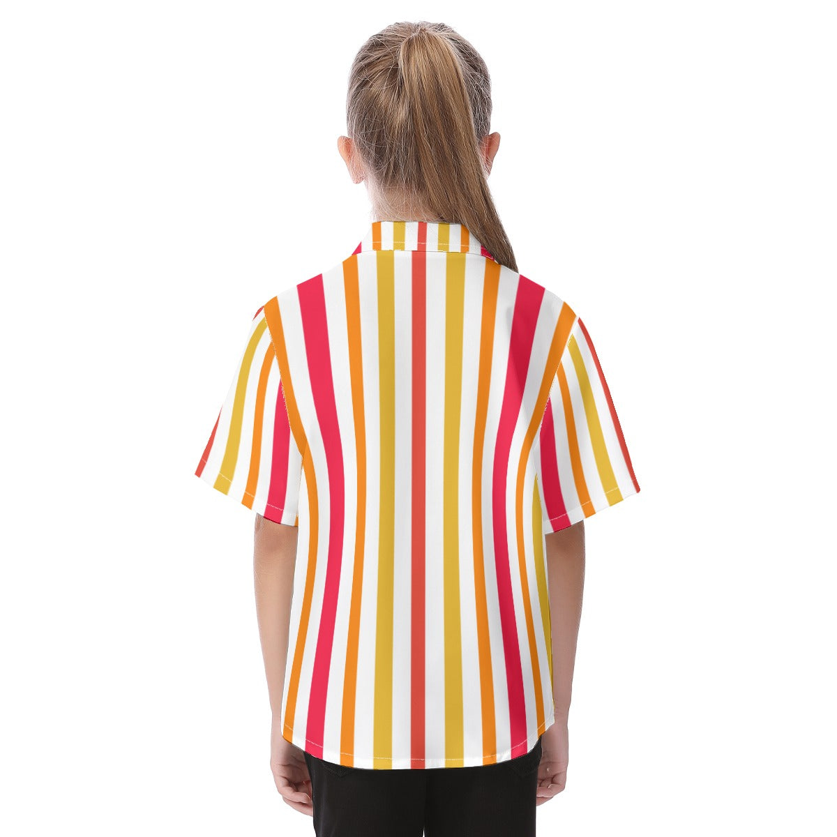 Bert Mary Poppins Button Up Kids Shirt, Retro Vertical Stripe Pattern, Disney Vintage Musical Cosplay, Summer Hawaiian Costume, Beach Outfit