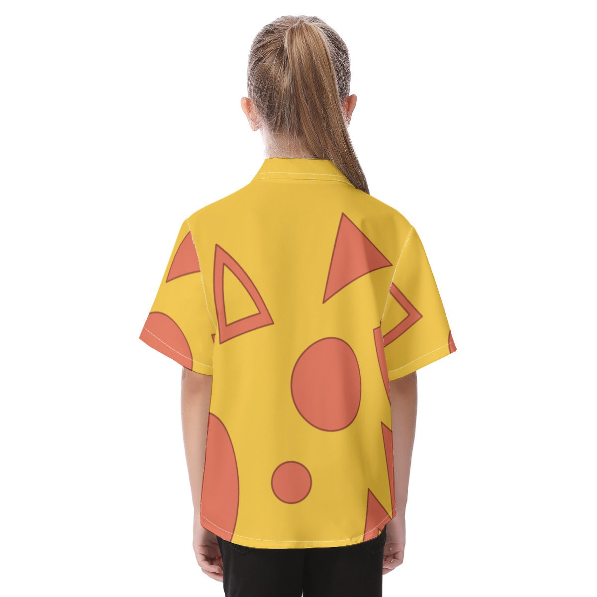 Vacation Genie Button Up Kids Shirt, Geometric Shapes Hawaii Pattern, Disney Aladdin Cosplay, Movie Characters Costume, Magic Kingdom Outfit