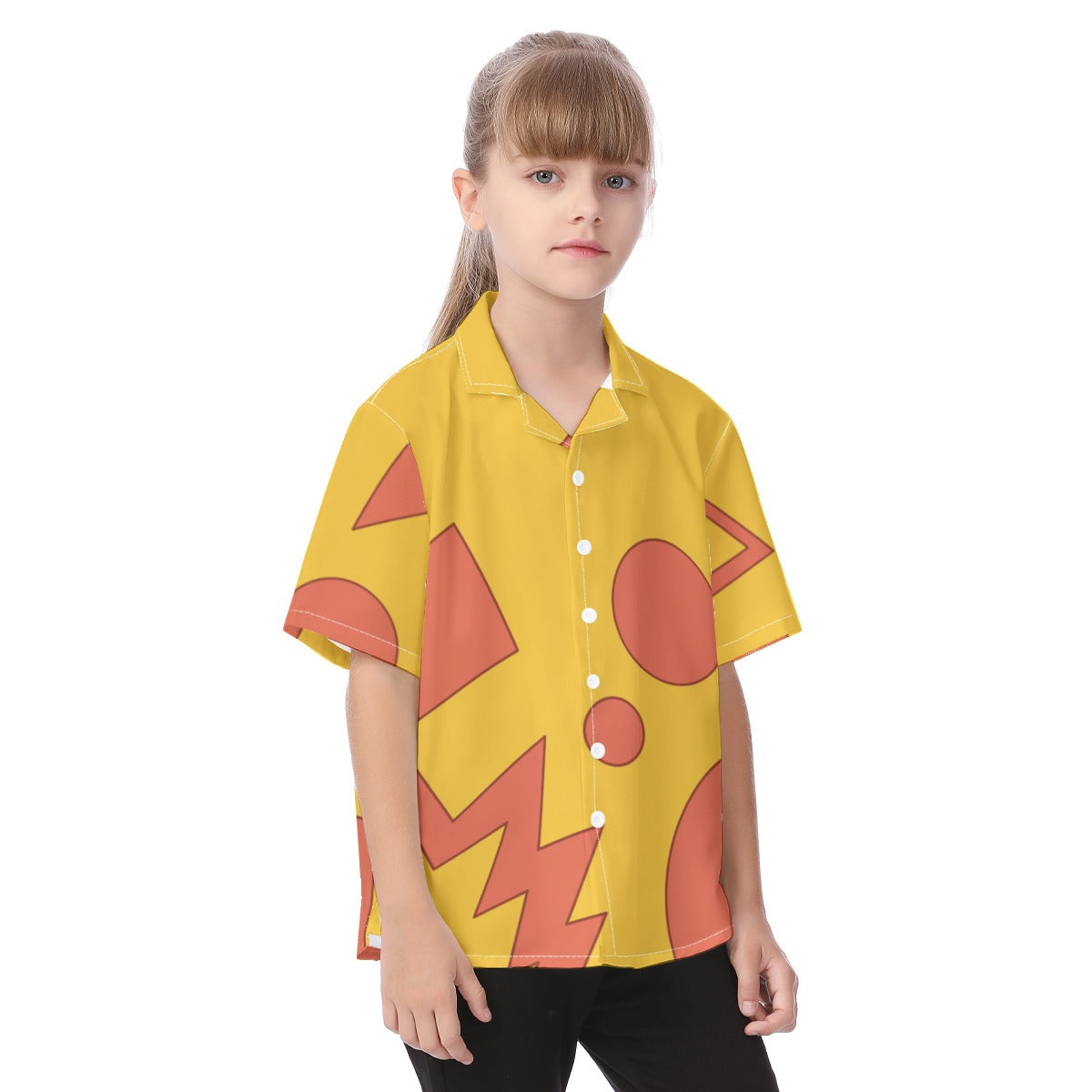 Vacation Genie Button Up Kids Shirt, Geometric Shapes Hawaii Pattern, Disney Aladdin Cosplay, Movie Characters Costume, Magic Kingdom Outfit