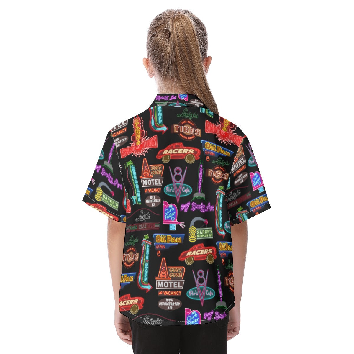 Cars Land Neon Shirt, Disney Hawaiian Kid Shirt, Pixar Button Up Shirt, Lightning McQueen Birthday, Radiator Springs Racers, Cozy Cone Motel