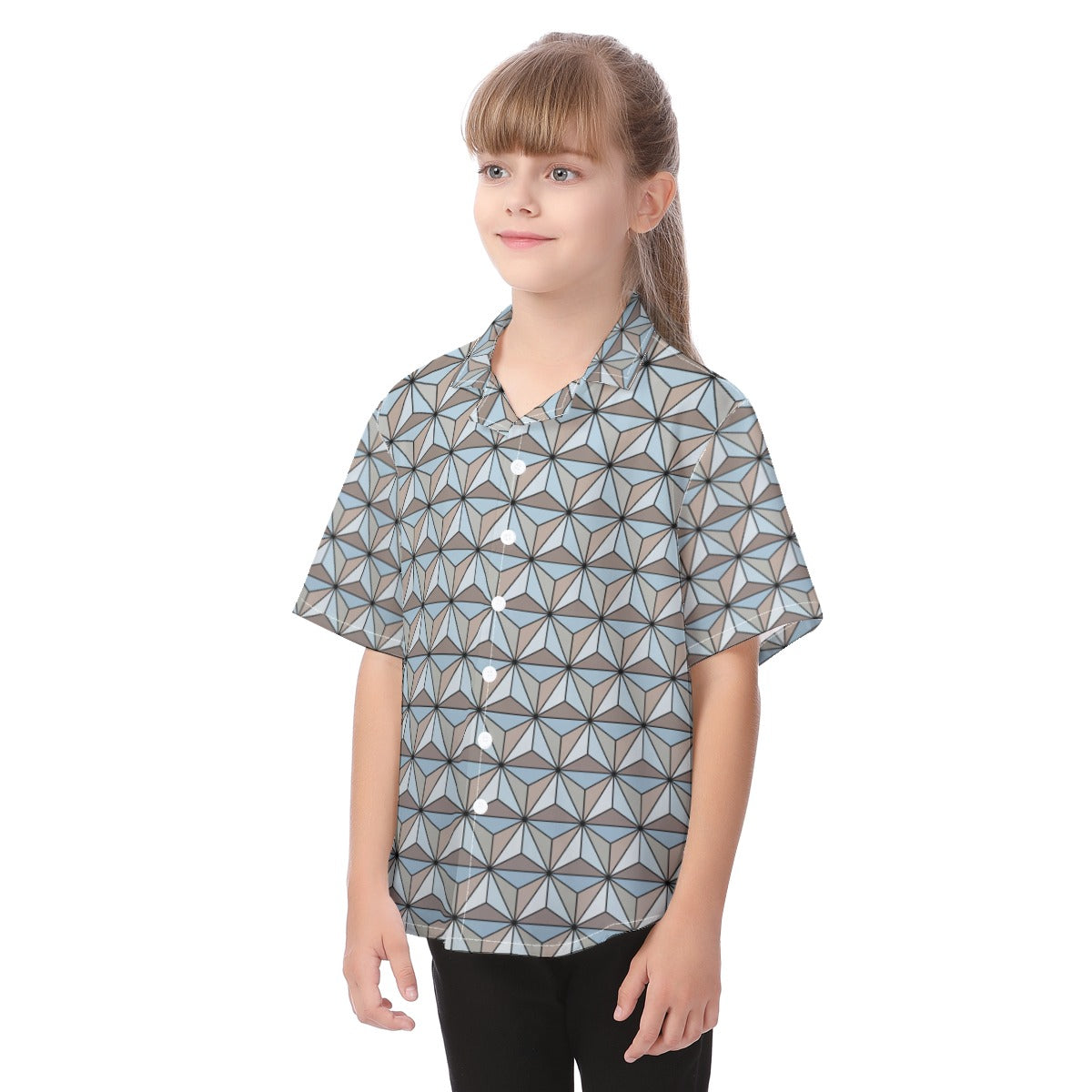 Epcot Ball Button Up Kid Shirt, Spaceship Earth Shirt, Disney Outfits for Kids, Walt Disney World Cosplay, Disney Vacation Family Shirts